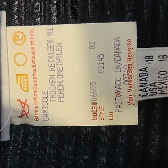 Joseph Ribkoff Black/Silver Sleeveless U Neck Top Womens Sz 18 - Picture 4 of 9